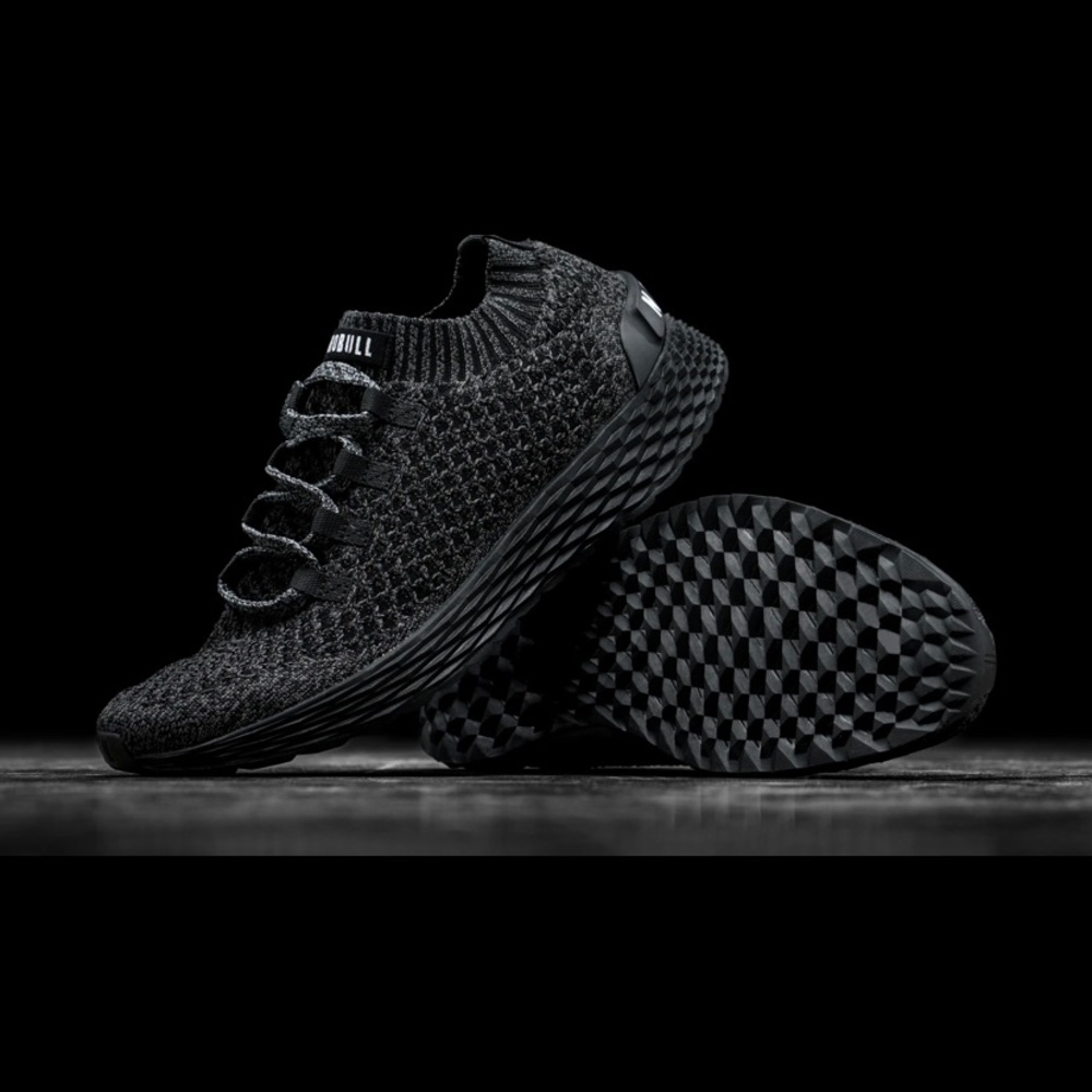 NoBull Black Knit Runner, Size 9